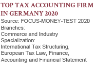 TOP Tax Accounting Firm 2020 - FOCUS-Money-TEST