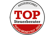 TOP Steuerkanzlei 2022 - FOCUS-Money-Test