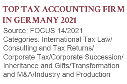 Top Tax Accounting Firm in Germany - GHM GmbH Steuerberatung, FOCUS 2021