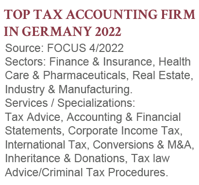 Top Tax Accounting Firm in Germany 2022- GHM GmbH Steuerberatung, FOCUS
