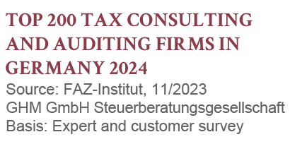 Top Tax Consulting and auditing Firms in Germany 2024 - GHM GmbH Steuerberatung, FAZ-Institut