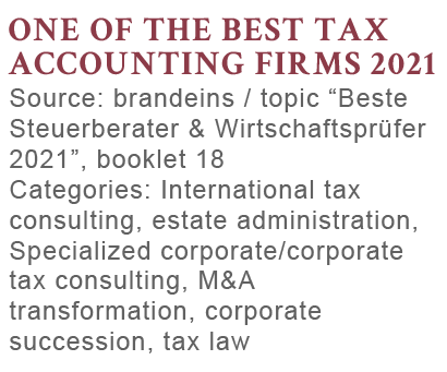 One of the best Tax Accounting Firms 2020, GHM GmbH Steuerberatung, brandeins 2021