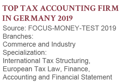 Top Tax Accounting Firm in Germany - GHM GmbH Steuerberatung, FOCUS-MONEY-TEST 2019