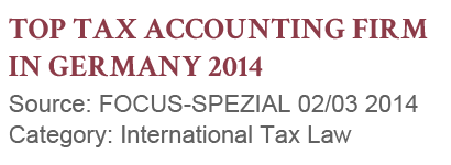 TOP Tax Accounting Firm in Germany - GHM GmbH Steuerberatung, FOCUS-SPEZIAL 2014
