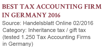 Best Tax Accounting Firm in Germany - GHM GmbH Steuerberatung, Handelsblatt Online 2016