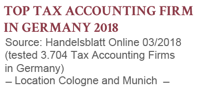 TopTax Accounting Firm in Germany - GHM GmbH Steuerberatung, Handelsblatt Online 2018